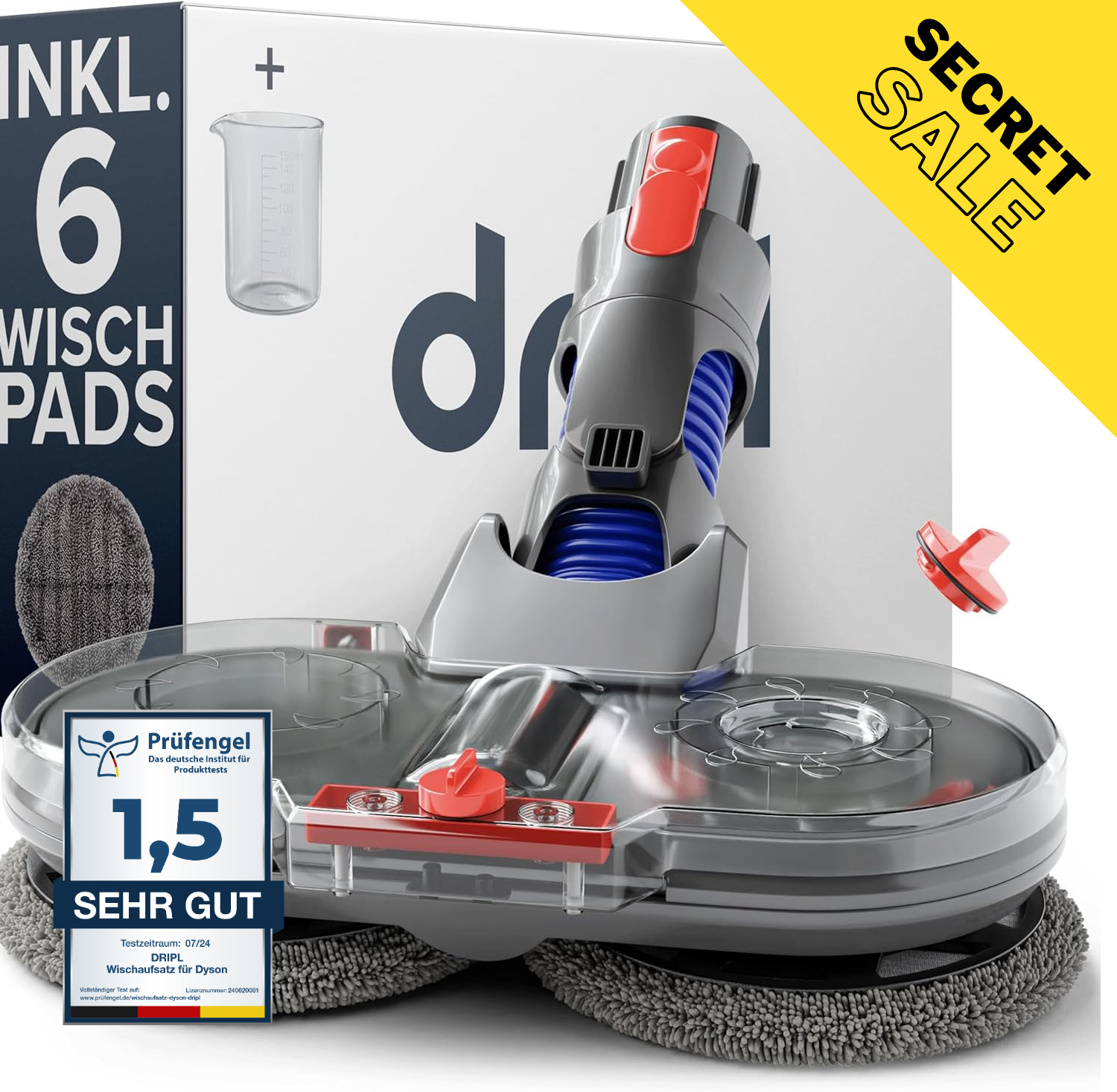 Elektrisch dweilopzetstuk geschikt voor Dyson - Secret Sale